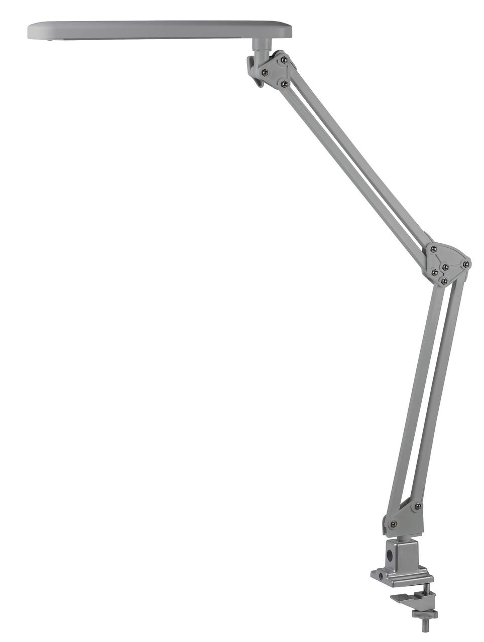 Настольный светильник на струбцине ЭРА NLED-441-7W-S серебро