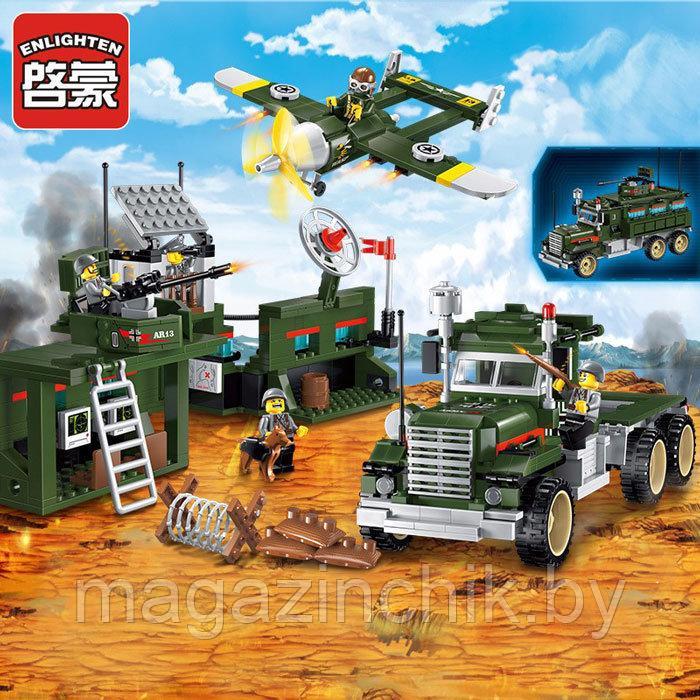 Конструктор 1713 Brick (Брик) Военная база, 687 дет., аналог LEGO (Лего) - фото 3 - id-p67609479