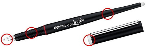Ручка каллиграфическая "ArtPen" 1.9мм, (Rotring Германия)
