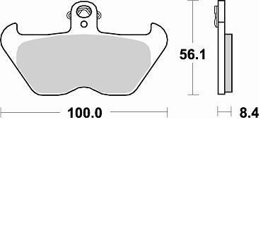 Колодки тормозные 806CM55 Braking (Италия)