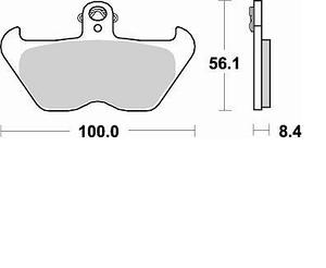 Колодки тормозные 806CM55 Braking (Италия)