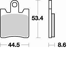 Колодки тормозные 830SM1 Braking (Италия)