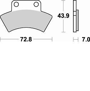 Колодки тормозные 856CM44 Braking (Италия)