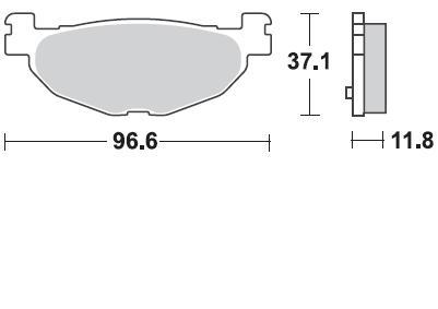 Колодки тормозные 904SM1 Braking (Италия)