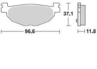 Колодки тормозные 904SM1 Braking (Италия)