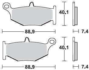 Колодки тормозные 924CM56 Braking (Италия)