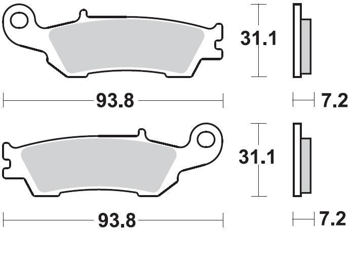 Колодки тормозные 929CM44 Braking (Италия)