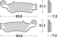 Колодки тормозные 929CM44 Braking (Италия)