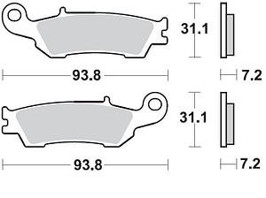 Колодки тормозные 929CM44 Braking (Италия)