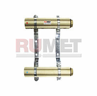 Распределитель латунный RUMET для радиаторов 4 выхода серии ЕКО 45А - фото 1 - id-p67652412