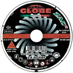 Отрезной абразивный круг GLOBE ZAC 115x1,3x22.2 A60SX