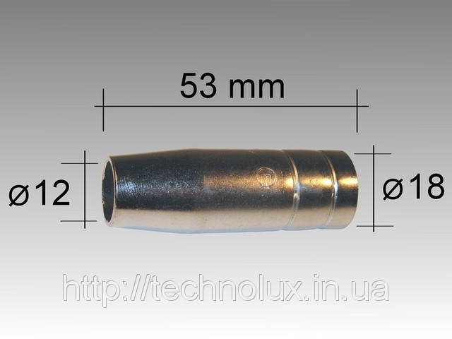 Газовое коническое сопло D18/25/72mm пр-во BINZEL , Германия