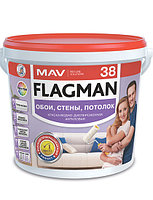 Краска Flagman 38 белая моющаяся, 5л/7кг