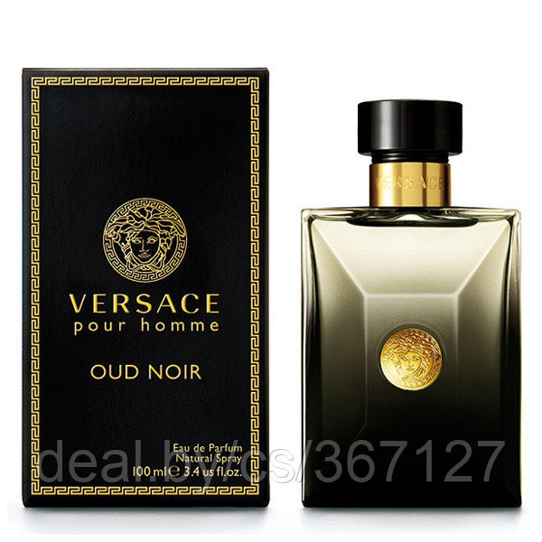 Мужская туалетная вода Versace Pour Homme Oud Noir (Версаче Пур Хом Уд Нуар) 100 мл.