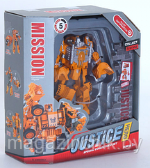 Робот-трансформер металлический Justice Hero SY6078B-2, 17 см