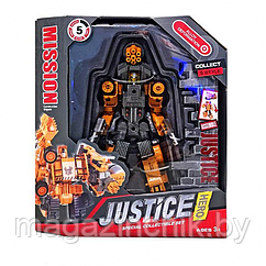 Робот-трансформер металлический Justice Hero SY6078B-3, 17 см