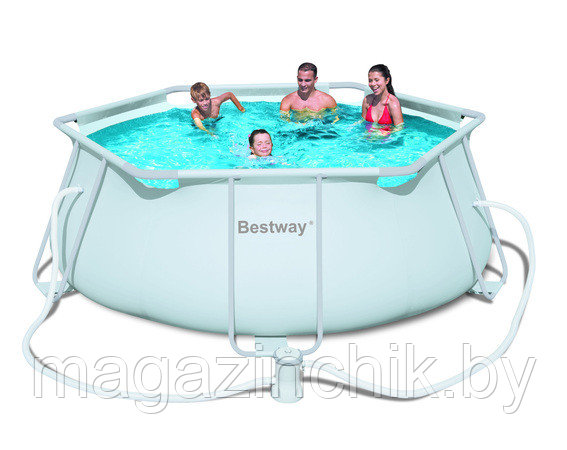 Каркасный бассейн Bestway 56245 с фильтр-насосом 356 x 102 см Интекс Intex купить в Минске