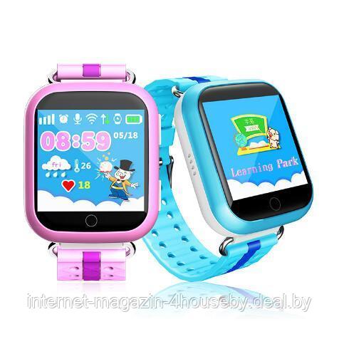 Детские умные смарт часы Q100 с GPS трекером Waterproof Smart Baby Watch - фото 2 - id-p67724734