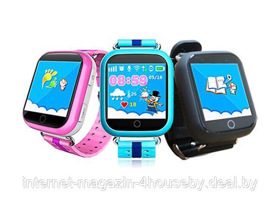 Детские умные смарт часы Q100 с GPS трекером Waterproof Smart Baby Watch