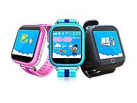 Детские умные смарт часы Q100 с GPS трекером Waterproof Smart Baby Watch