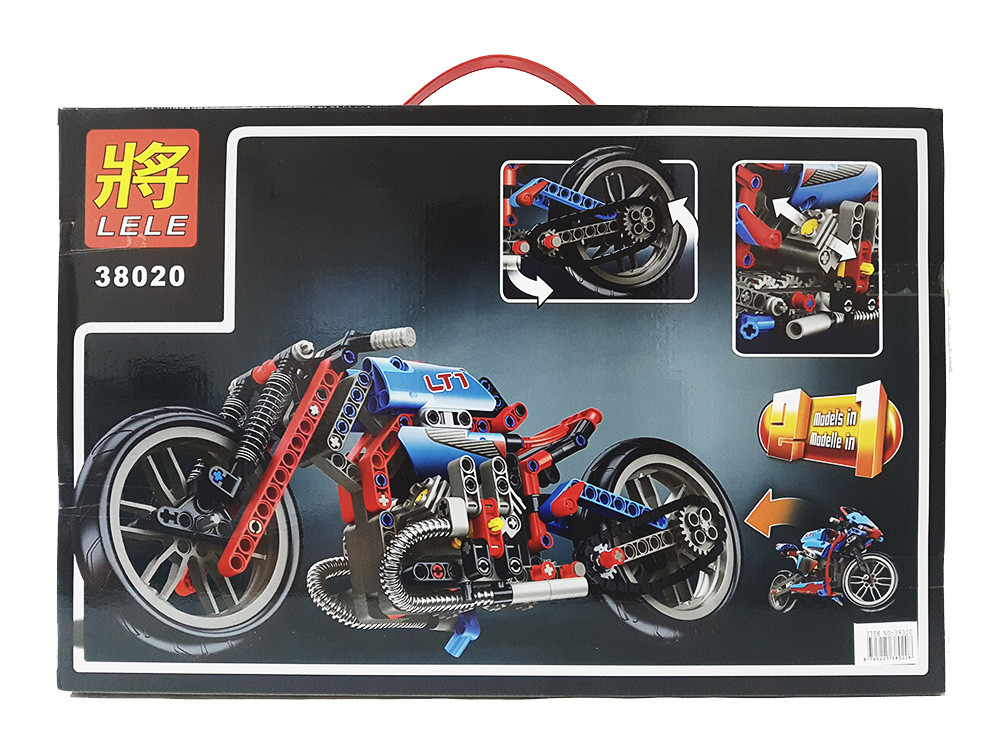 Конструктор LELE 38020 Спортбайк (аналог Lego Technic Лего 42036) - фото 2 - id-p67726363