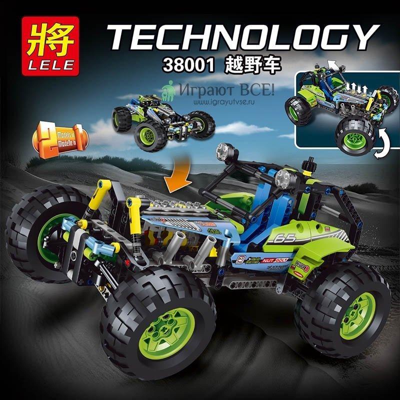 Конструктор Lele Technology 38001 Внедорожник 2 в 1, 494 дет. аналог Лего Техник LEGO Technic 42037
