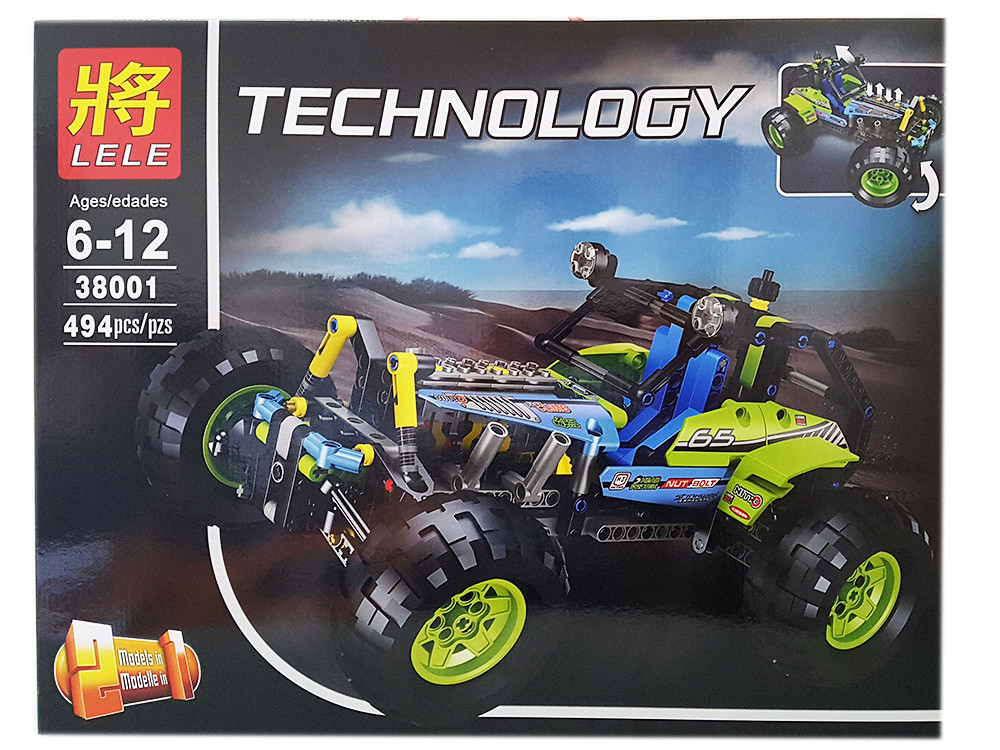 Конструктор Lele Technology 38001 Внедорожник 2 в 1, 494 дет. аналог Лего Техник LEGO Technic 42037 - фото 3 - id-p67726372