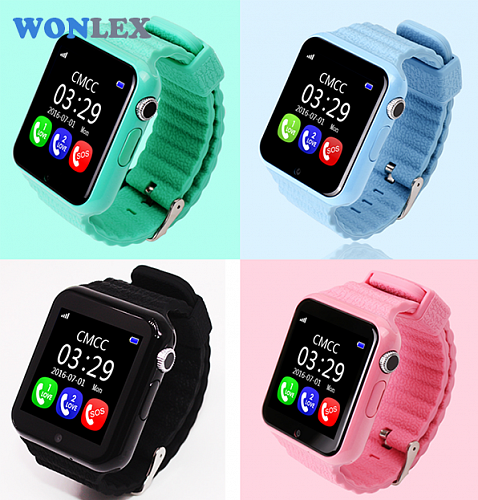 Часы телефон Smart Watch X10 (V7K) (голубые) - фото 3 - id-p78868355