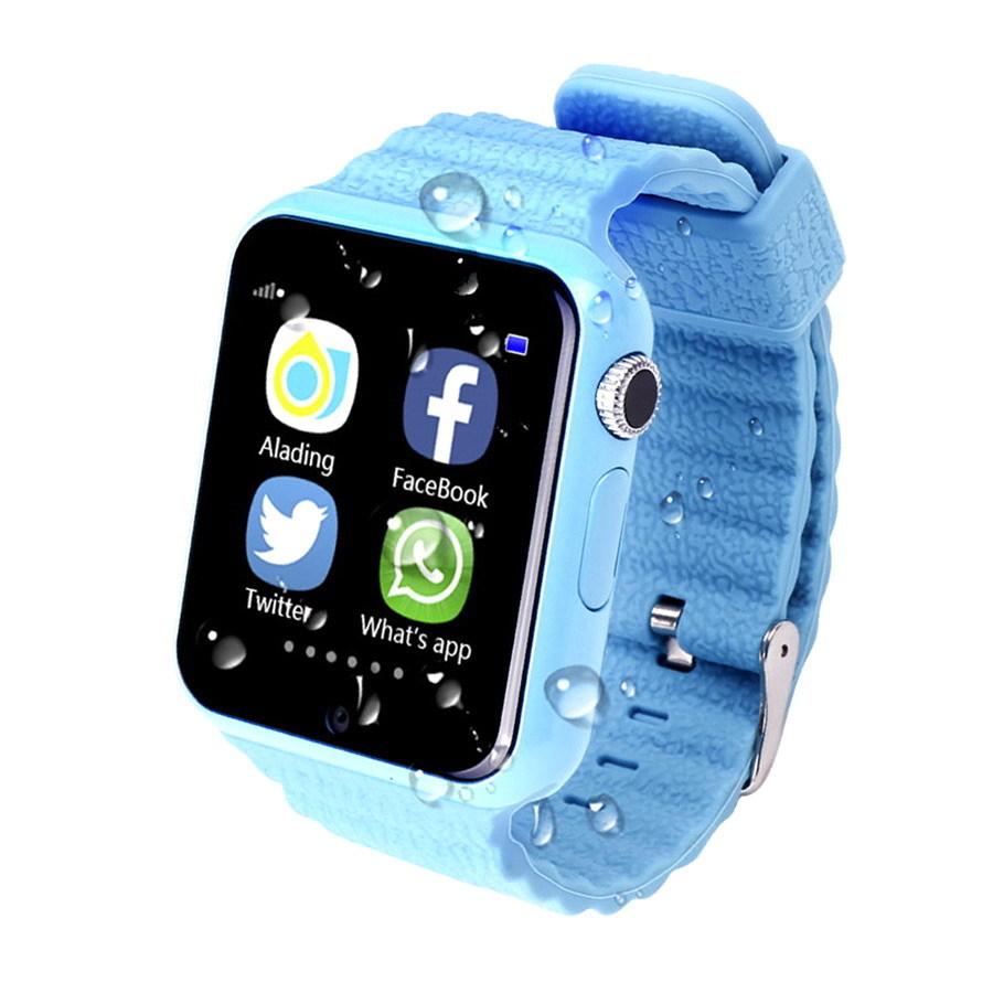 Часы телефон Smart Watch X10 (V7K) (голубые) - фото 2 - id-p78868355