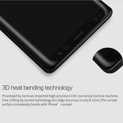 Защитное стекло с полной проклейкой Full Screen Cover 0.3mm черное для Samsung Galaxy Note 8 - фото 2 - id-p67729227