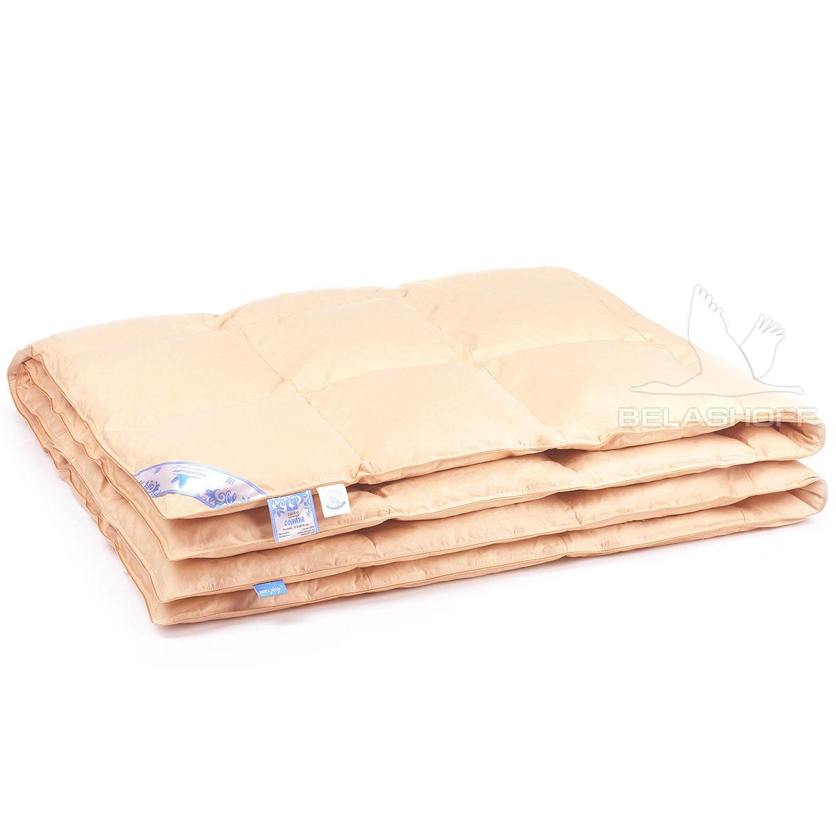 Одеяло "СОНАТА", 100% серый гусиный пух, высший сорт 1,5 сп. 140*205 см. Belashoff ОПС 1-1 - фото 1 - id-p67754808