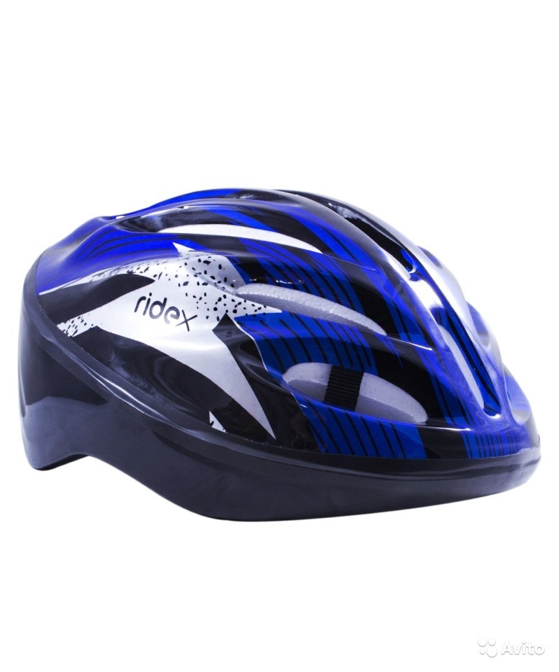 Шлем защитный для роликовых коньков Cyclone, синий/черный RIDEX RDX-8189 - фото 1 - id-p67755813