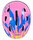 Шлем защитный для роликовых коньков  Fire, синий/розовый RIDEX RDX-8185-S