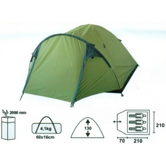 Палатка 3-х местная "Angara 3" FORA Ang-3 - фото 1 - id-p67755829