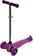 Самокат детский Delanit Mini Scooter с подсветкой 2 в 1 Delanit 8110B-purple (light)