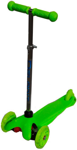 Самокат детский Delanit Mini Scooter с подсветкой 2 в 1 Delanit 8110B-green (light) - фото 1 - id-p67755902