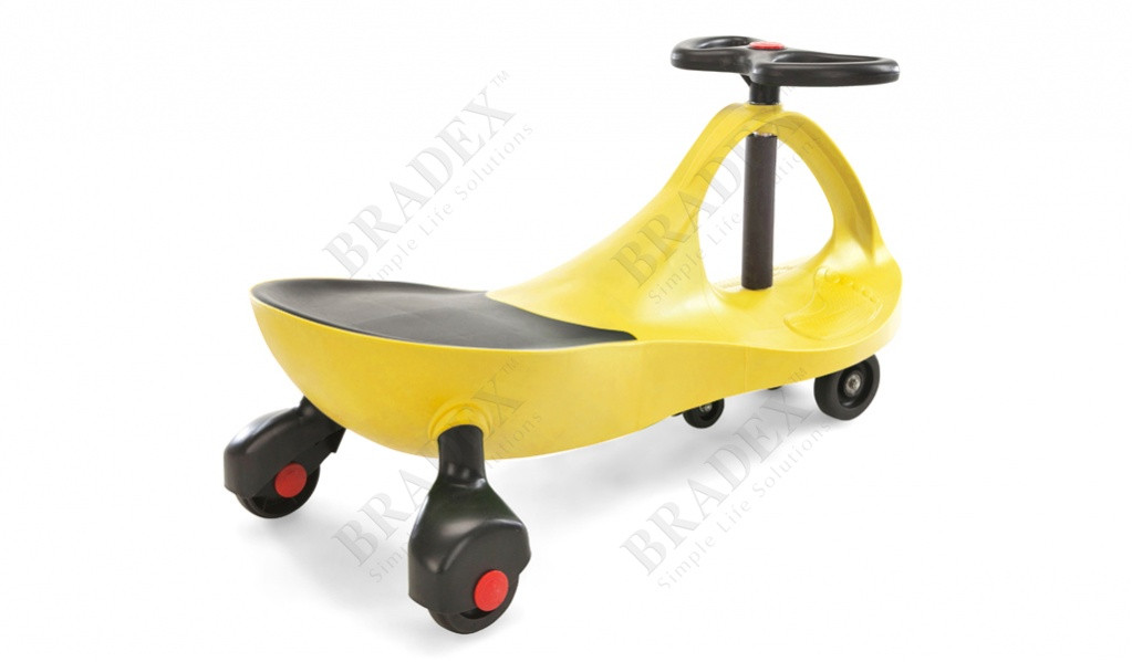 Машинка детская желтая «БИБИКАР» BRADEX DE 0003 - фото 4 - id-p67756005