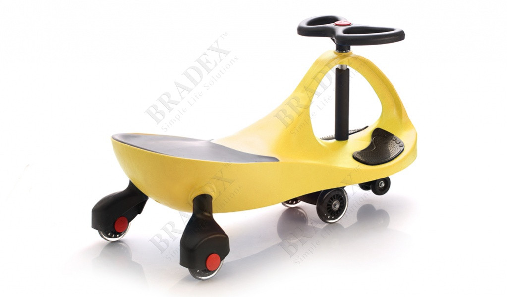 Машинка детская с полиуретановыми колесами желтая «БИБИКАР» BRADEX DE 0041 - фото 3 - id-p67756010