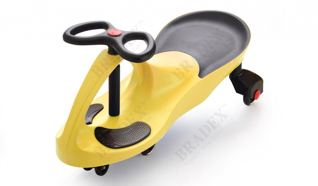 Машинка детская с полиуретановыми колесами желтая «БИБИКАР» BRADEX DE 0041 - фото 4 - id-p67756010
