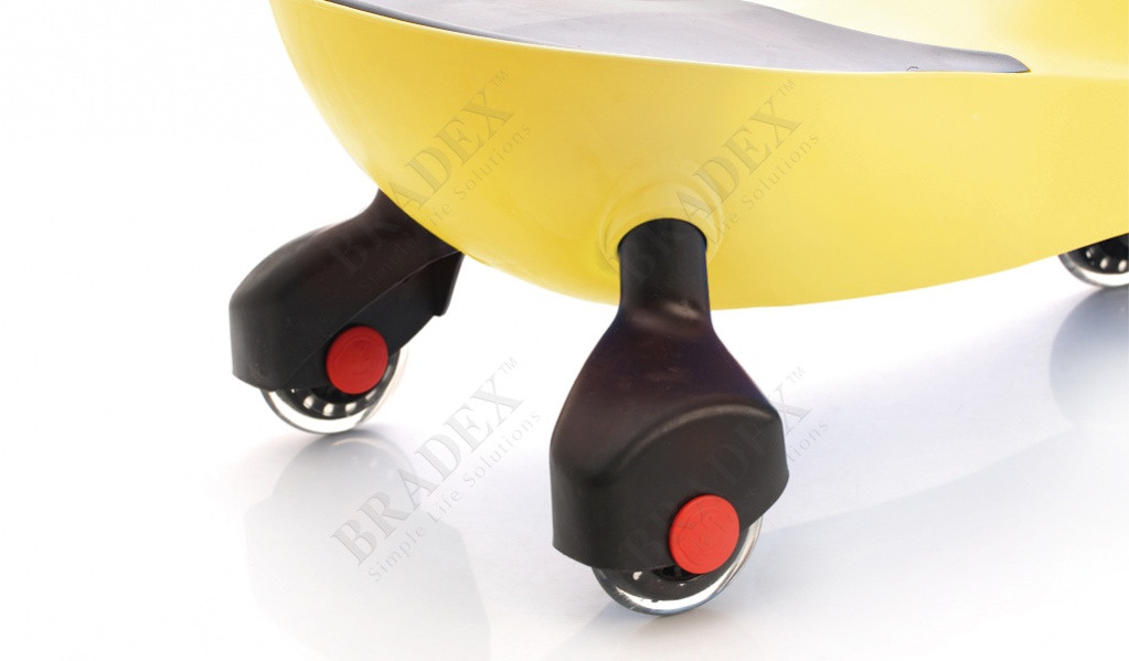 Машинка детская с полиуретановыми колесами желтая «БИБИКАР» BRADEX DE 0041 - фото 5 - id-p67756010