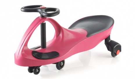 Машинка детская с полиуретановыми колесами розовая «БИБИКАР» BRADEX DE 0044