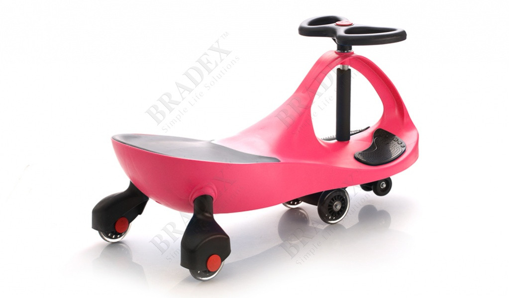 Машинка детская с полиуретановыми колесами розовая «БИБИКАР» BRADEX DE 0044 - фото 3 - id-p67756013