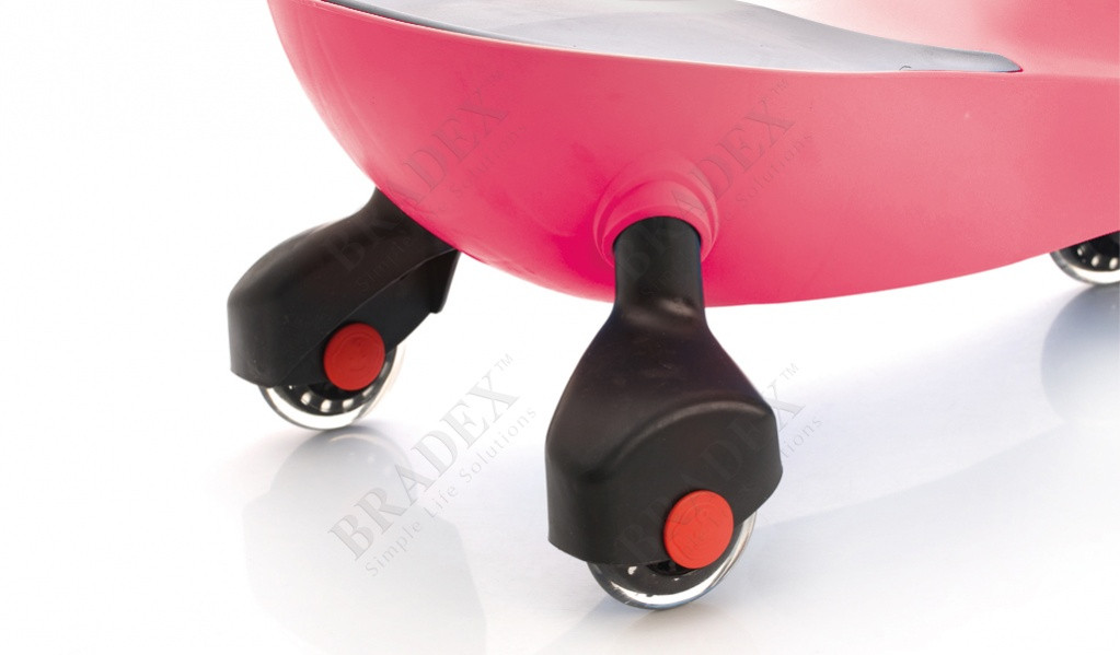 Машинка детская с полиуретановыми колесами розовая «БИБИКАР» BRADEX DE 0044 - фото 5 - id-p67756013