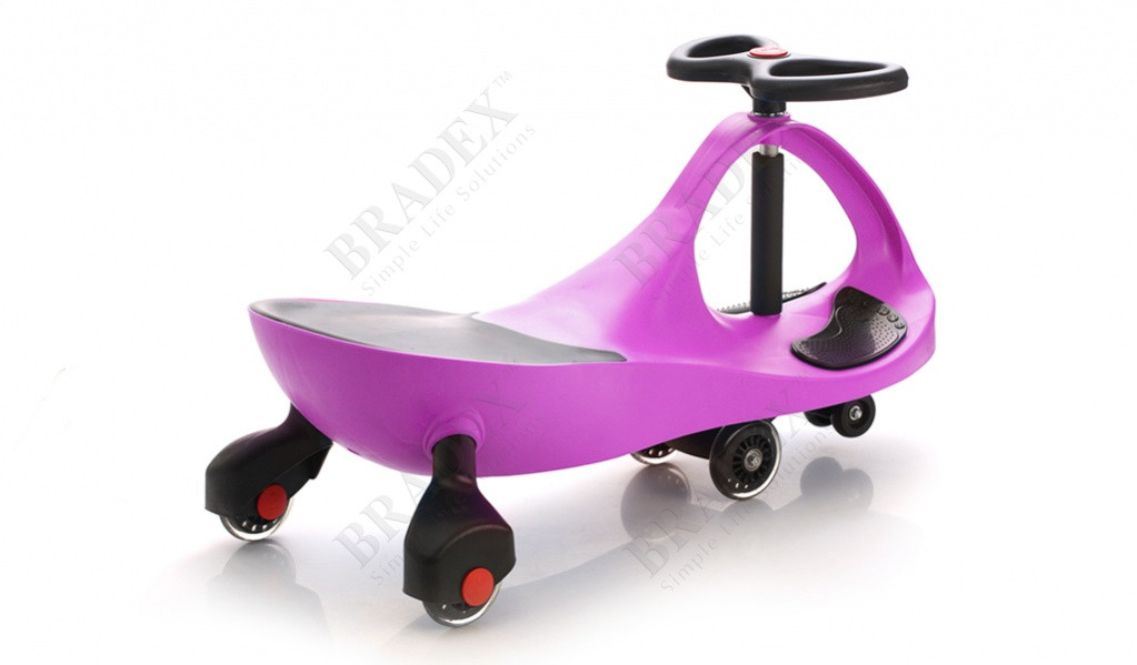Машинка детская с полиуретановыми колесами фиолетовая «БИБИКАР» BRADEX DE 0046 - фото 3 - id-p67756015