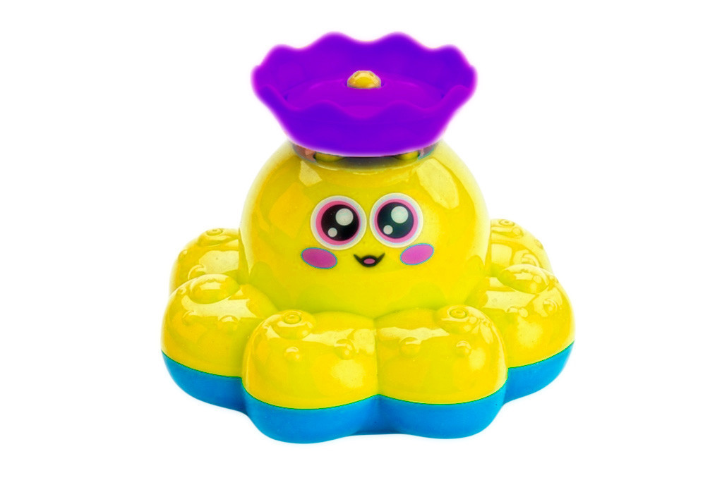 Игрушка детская для ванны «ФОНТАН-ОСЬМИНОЖКА» желтый BRADEX DE 0248