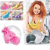 Варежкa двусторонняя для мытья посуды и уборки, розовая BRADEX TK 0200