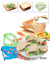 Форма-резак для бутербродов и выпечки «ДИНОЗАВРИКИ» BRADEX TK 0217