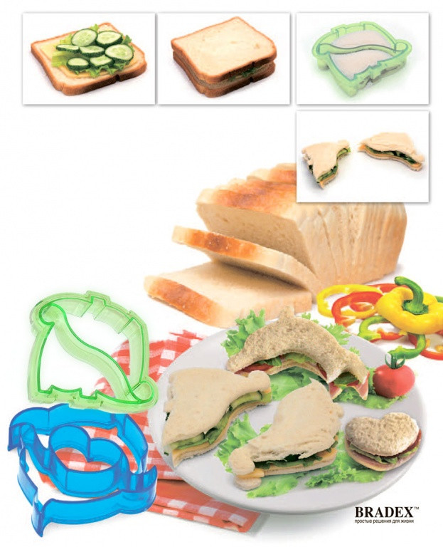 Форма-резак для бутербродов и выпечки «ДЕЛЬФИНЧИКИ» BRADEX TK 0216 - фото 1 - id-p67756561