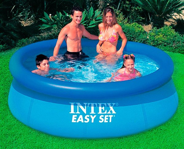 Надувной семейный бассейн Easy Set 396x84 см Intex 28143 - фото 1 - id-p67757384
