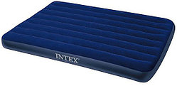 Надувной матрас King Downy Royal Blue 137х191х22 см. Intex 68758